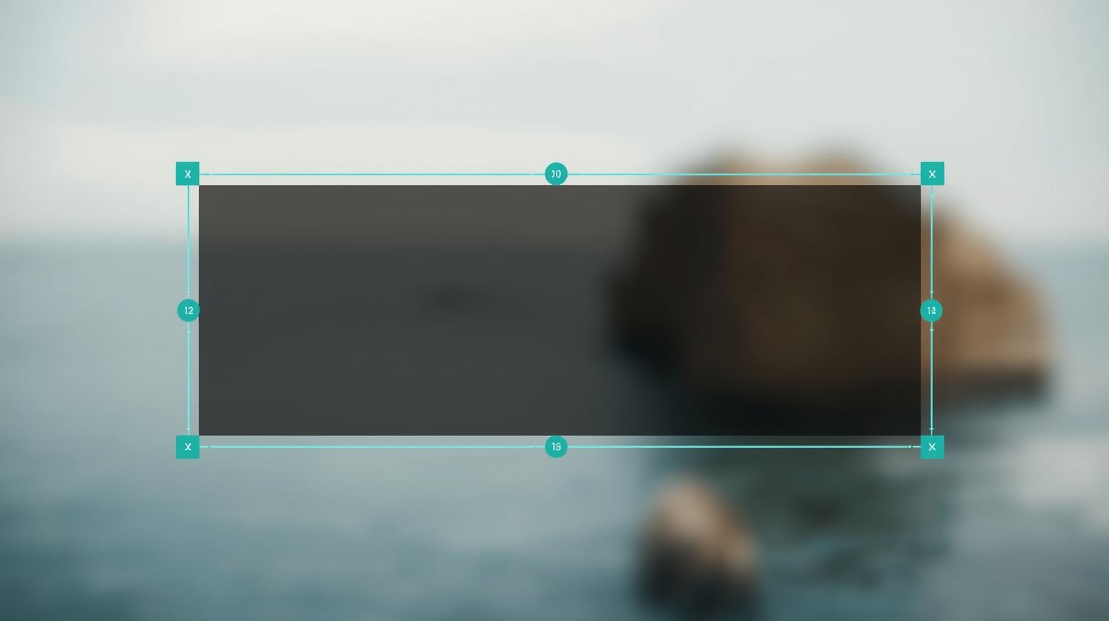 Banner with an empty text area and a darker overlay for readability