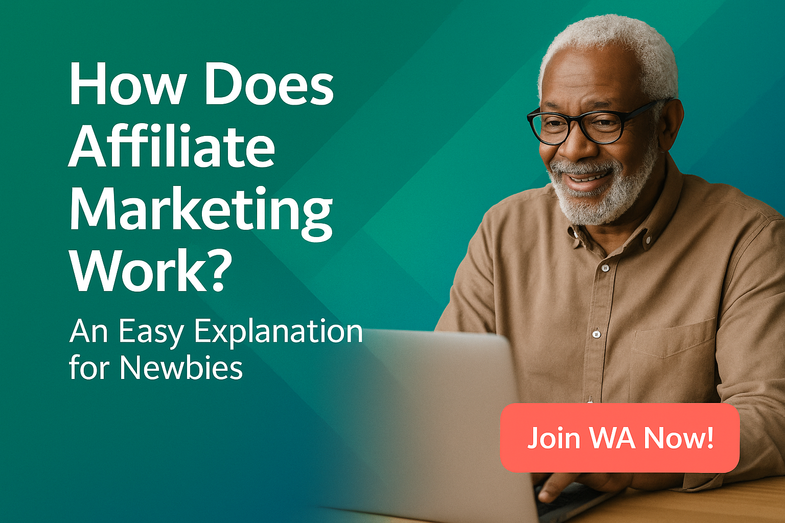 Illustration representing affiliate marketing 101 beginners guide with modern flat icons and styled design.