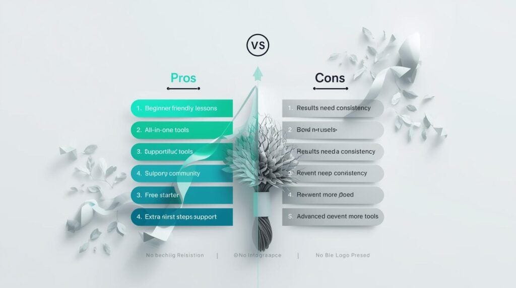 Wealthy Affiliate Review 2025 pros and cons summarized for beginners