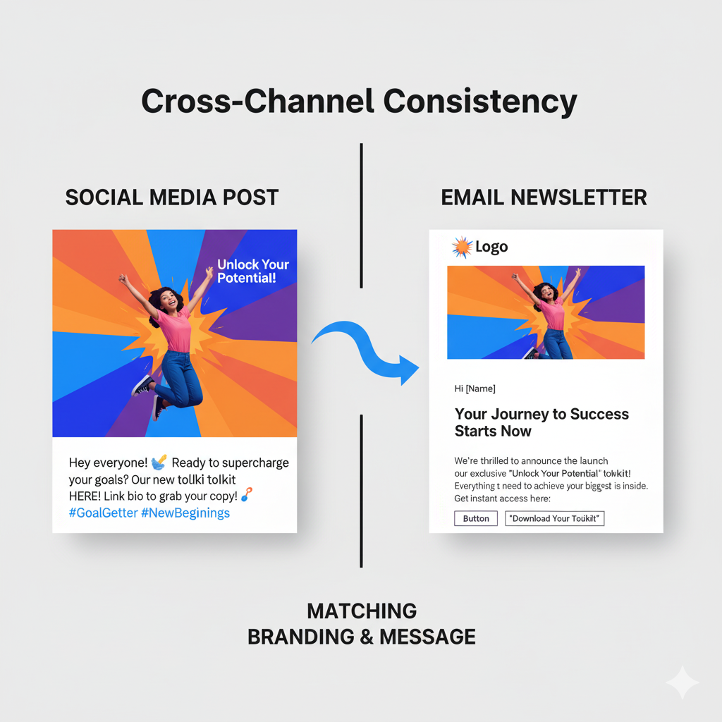 Visual representation of A/B testing landing page elements like headlines and CTA buttons to optimize email capture conversion rates.