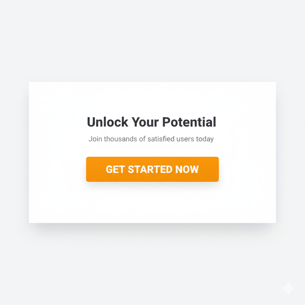 Diagram highlighting conversion-centered design, showing the stark contrast and single focus of a strong CTA button on a landing page.