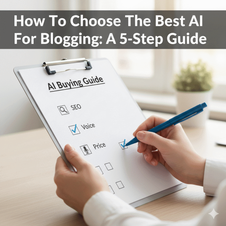How To Choose The Best AI For Blogging: A 5-step checklist for content creators.