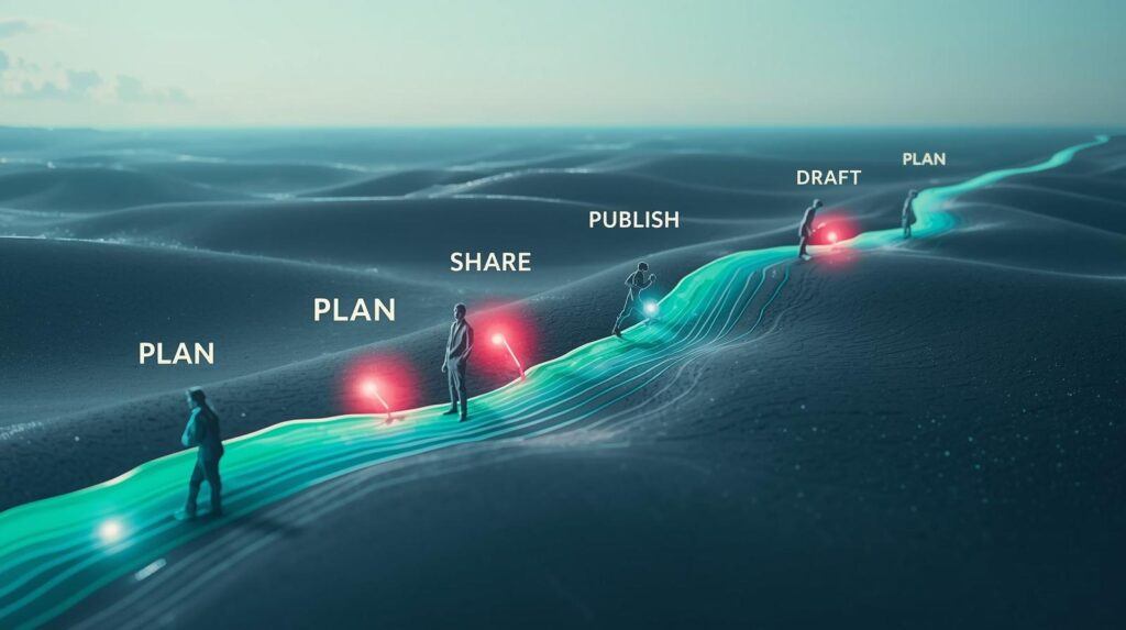 Weekly publishing workflow for beginner affiliate marketers