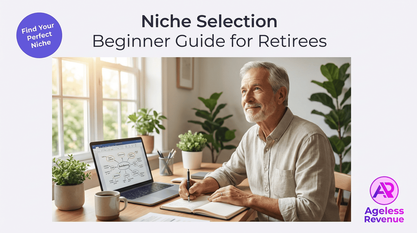 Optimized niche selection for retirees interested in passive income and online revenue streams.