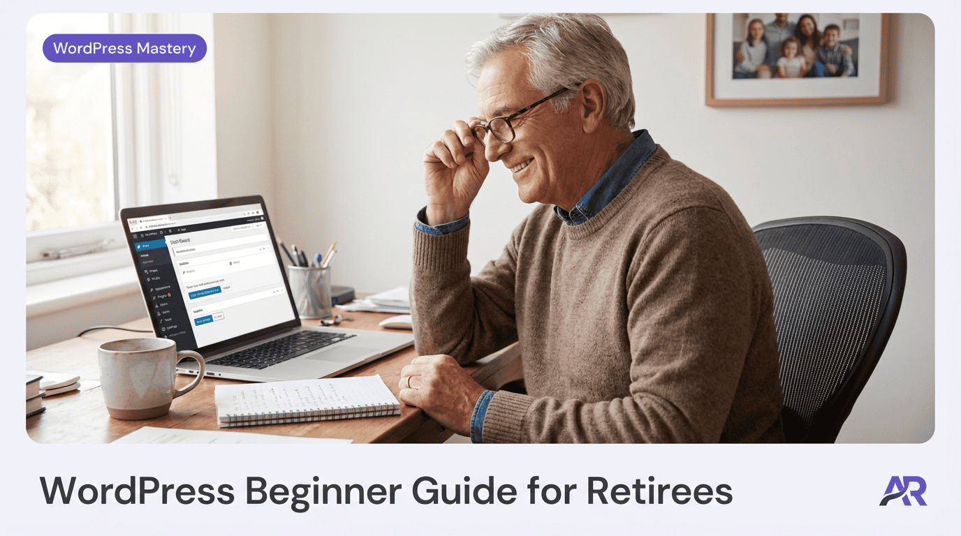 Simple WordPress guide for retirees and seniors to start blogging effectively.