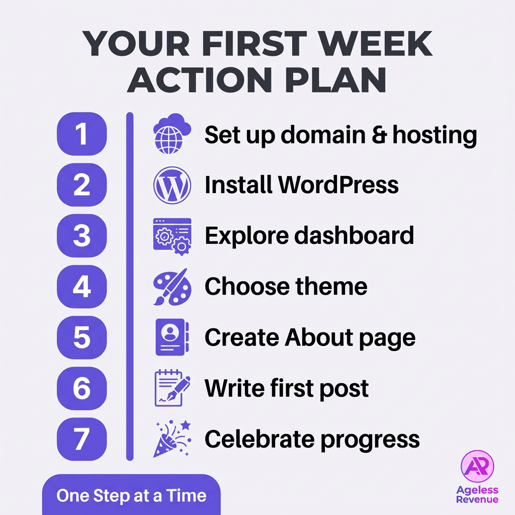 Set up domain and hosting for online business success.