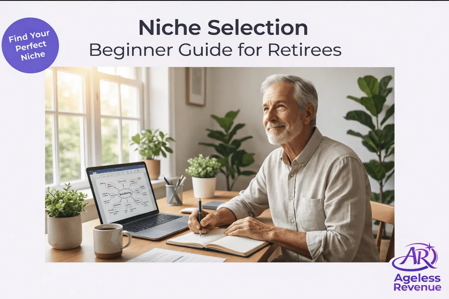 Optimized niche selection for retirees interested in passive income and online revenue streams.