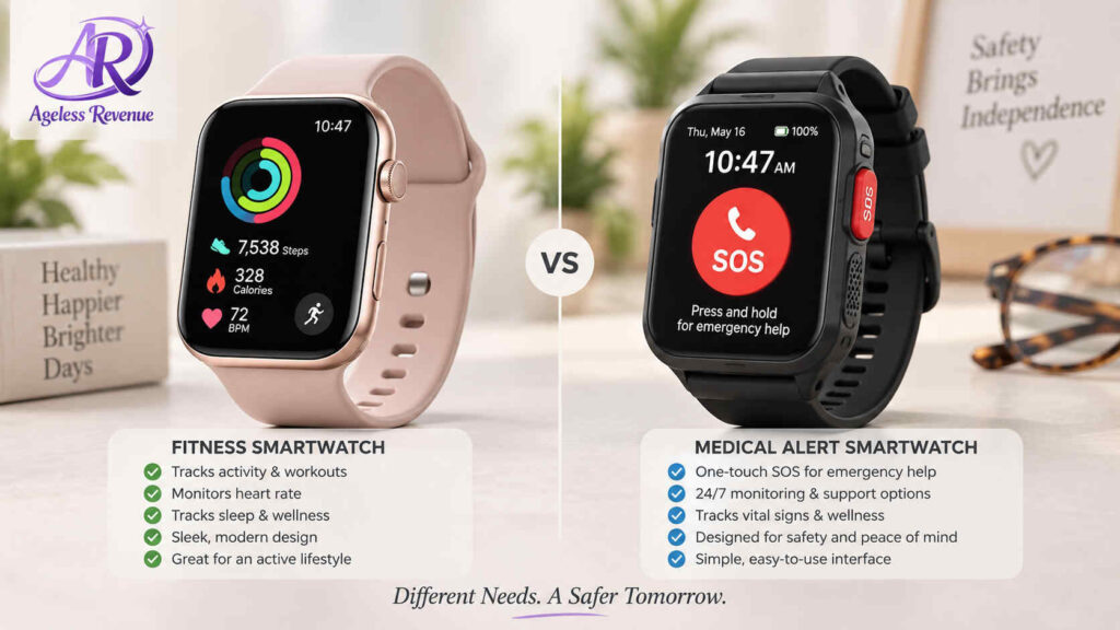 Comparison of a mainstream smartwatch and a purpose-built medical alert smartwatch